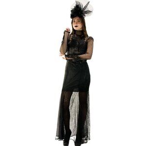 Gothic  Queen modern Hero Fancy Dress Up Halloween Adult Costume Medium